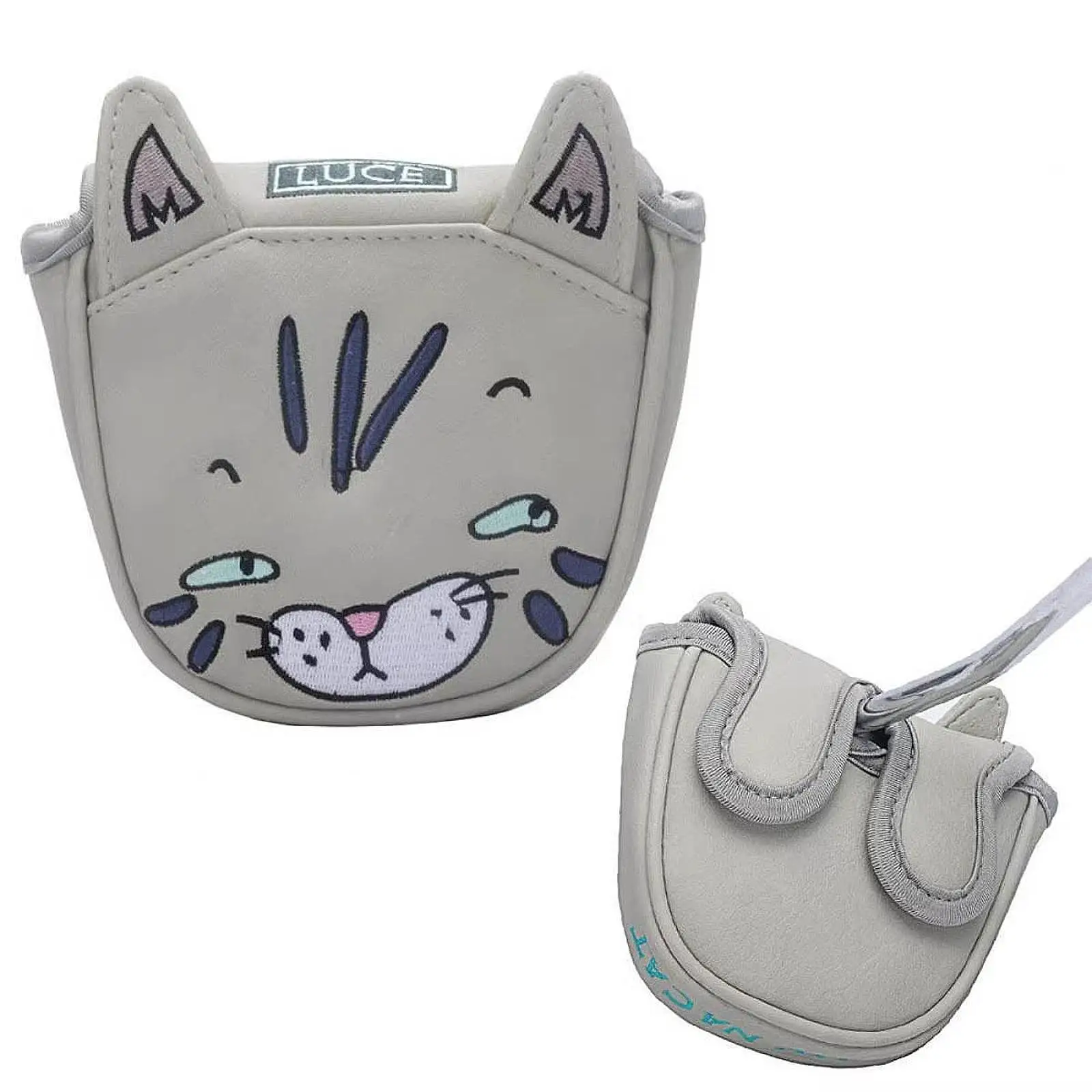 Golf Putter Cover Cartoon Cat Protect Case Club Keepsake Funny Transport Protect Scratchproof Protector Golf Driver Headcover