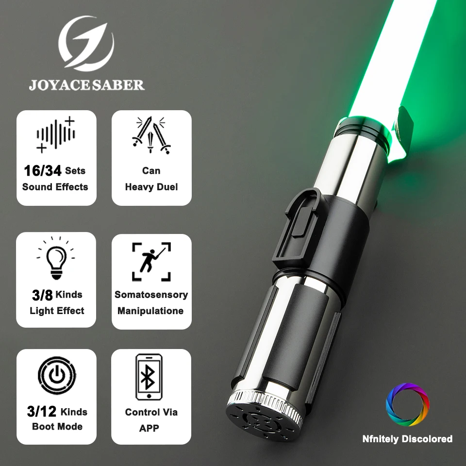 Lightsaber Yoda Neopixel Light Saber Jedi Pixel Laser Sword Metal Handle Cosplay Luminous Dueling Xenopixel Sabers Toys Joyace