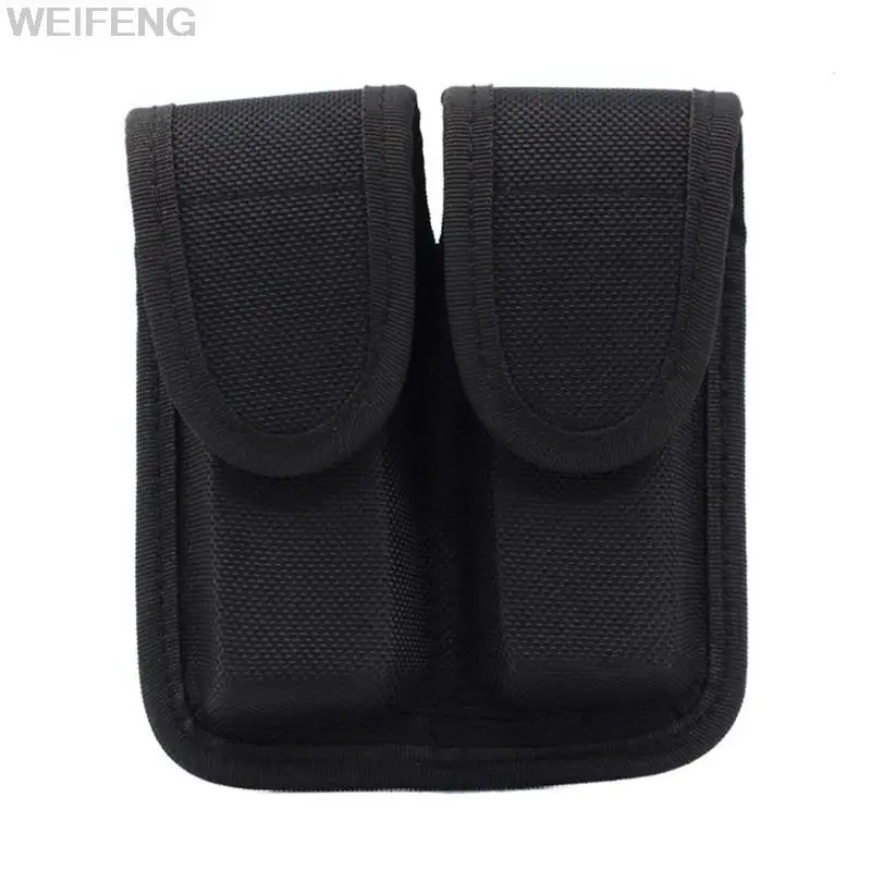 9mm Double Magazine Pouch for Glock 17/19/23/23/Beretta 92 USP Waist Belt Pistol Mag Bag Universal Hunting Accessories