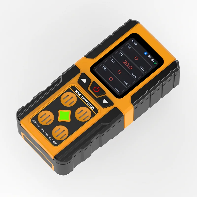 

Portable Gas Sensor Detector Digital Display Handheld High-Precision LEL O2 CO H2S 4-in-1 Gas Alarm Monitor For Toilet