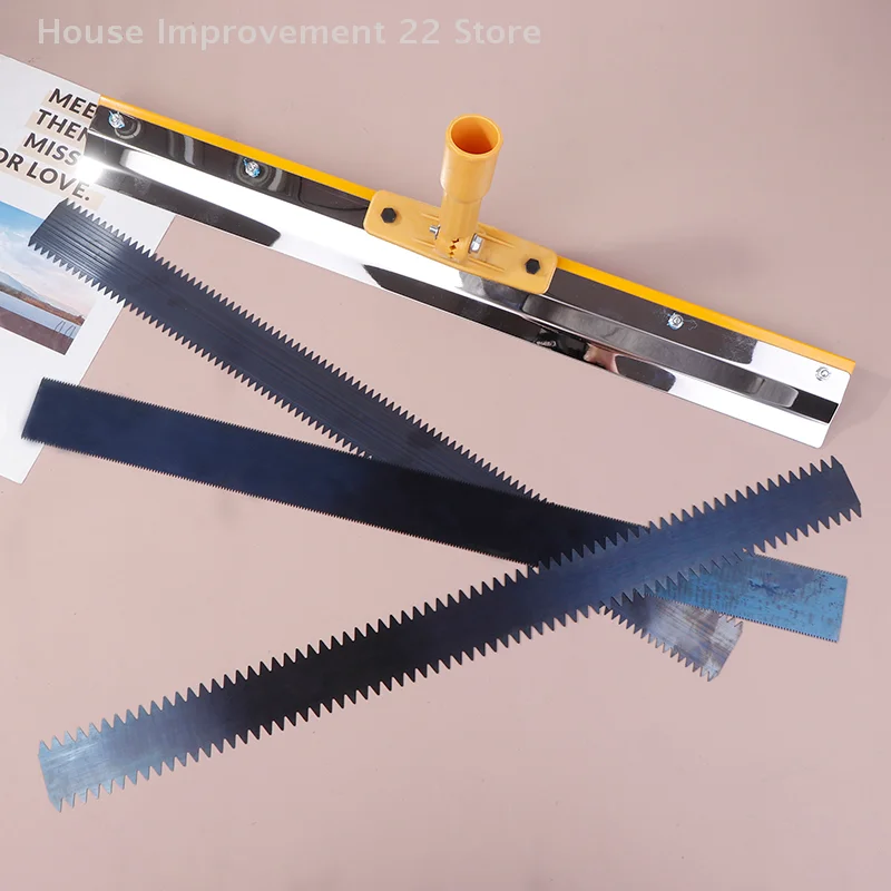 Self-leveling Scraper Standing Push Knife Tooth Height 2mm/5mm/8mm Tooth Strip Epoxy Floor Base Plate Scraper Tool