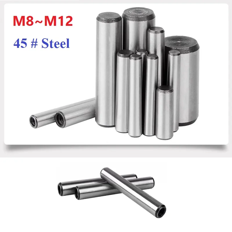 45# Steel M8 M10 M12 Taper Pin With Internal Thread High Strength Quench Hardened Dowel Taper Positioning Pin