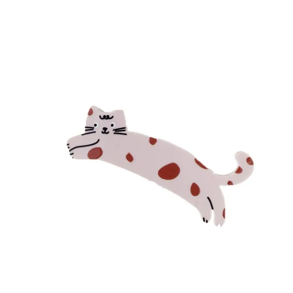 Kawali Cartoon Cat Hair Clip Pet Acrylic Acetic Acid Hair Clip Side Clip Korean Style Cat Duckbill Clip Girls