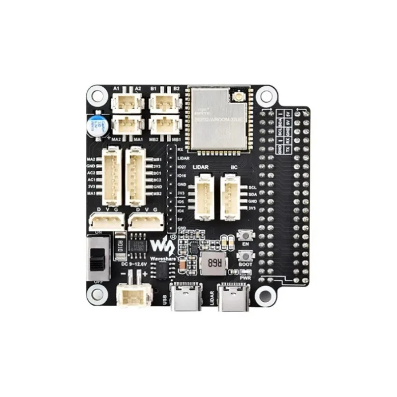 VoFSESP32 Robot Driver Board, Dual DC Motor & 253 Bus Servo Control, 9-Axis IMU, WiFi/Bluetooth For Raspberry Pi Jetson
