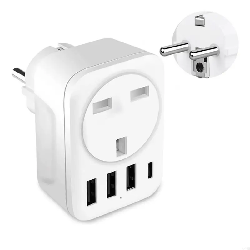 

G99B Multicountry Plugs Adapter 240 V в 110 В преобразователи 4 USB QC3.0