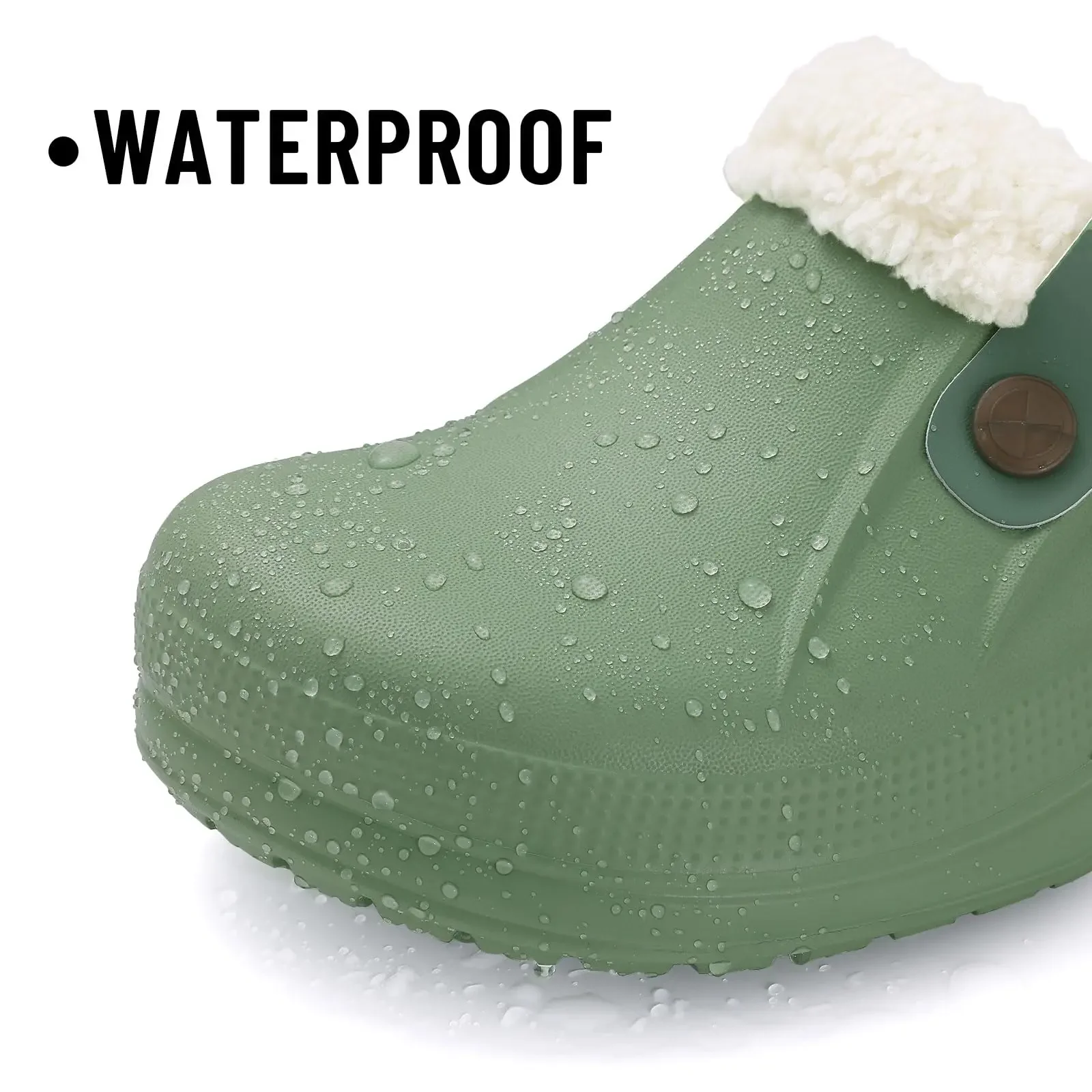 شباشب منزلية كلاسيكية شتوية مقاومة للماء للنساء مع أحذية مبطنة أحذية حديقة EVA #3