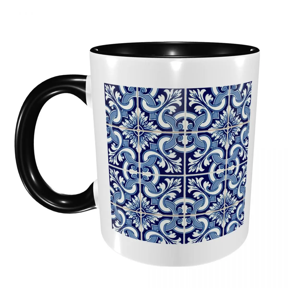 Azulejo Lisbon Azulejos Lisboa Mug Funny Ceramic Coffee Cups Tea Mugs Milk Cup Drinkware Gift for Woman Man