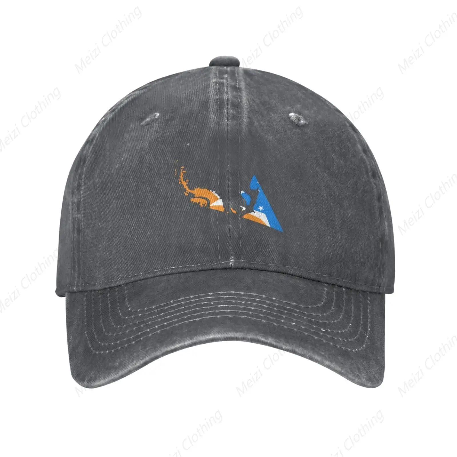 Argentine Antarctic Topographic Map Men's Baseball Cap Outdoor Activities Retro And Worn-Out Cowboy Truck Dad Hat