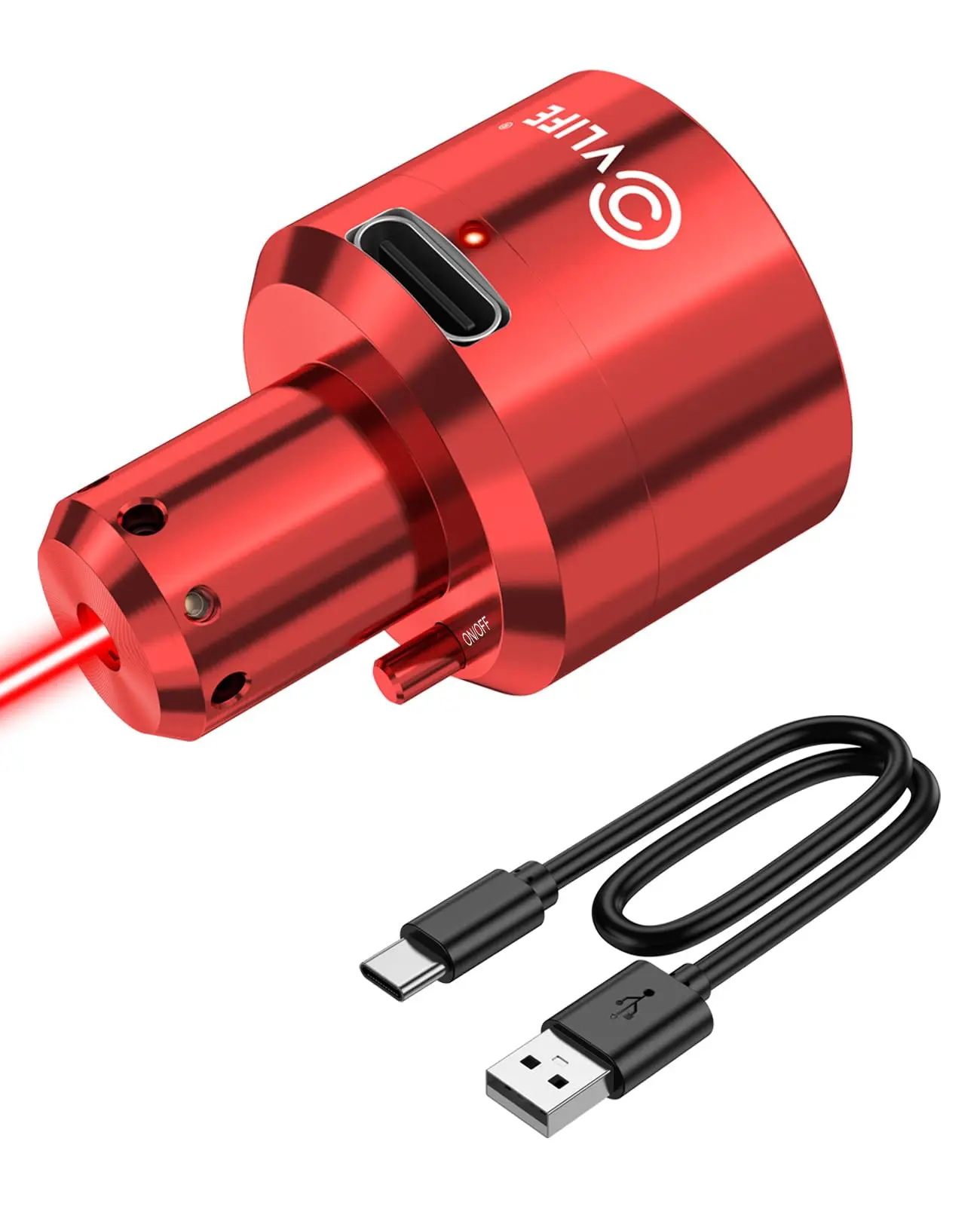 CVLIFE Green/Red Laser Bore Sight with Magnetic Connection Rechargeable Boresighter for Multiple Calibers for Hunting Sighting