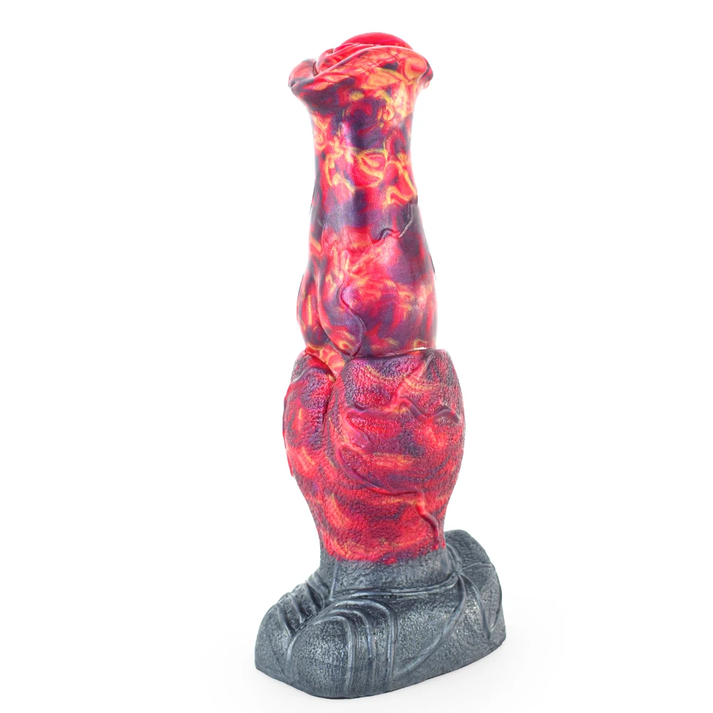 NUUN Alien Horse Dildo with Suction Cup Knot Flower Head Prostate Stimulator Cock Buttplug Sexy Shop Toy for Women Men Foreplay