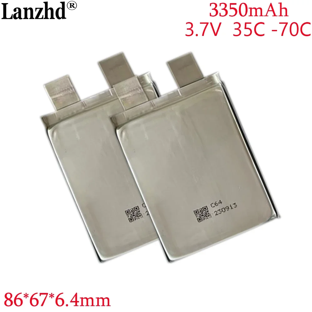 1-20pcs 646786 35C 70C Li Battery 3350mAh Rechargeable battery 3.7V For Starting power supply automobile igniter battery
