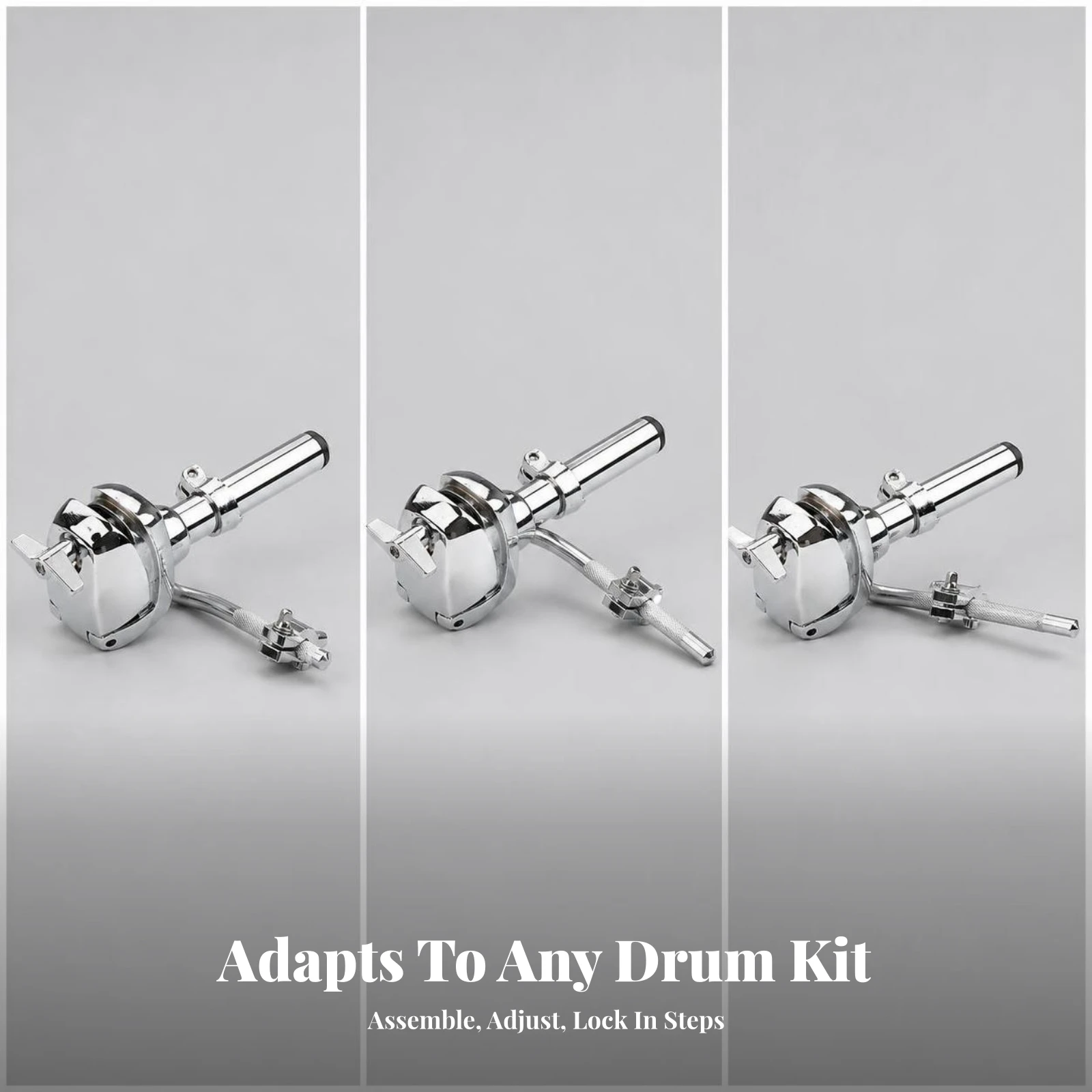 Drum Mounting Bracket Adjustable Drum Bracket with Clamp Extension Mount Compact Hardware Heavy-Duty for Drummers