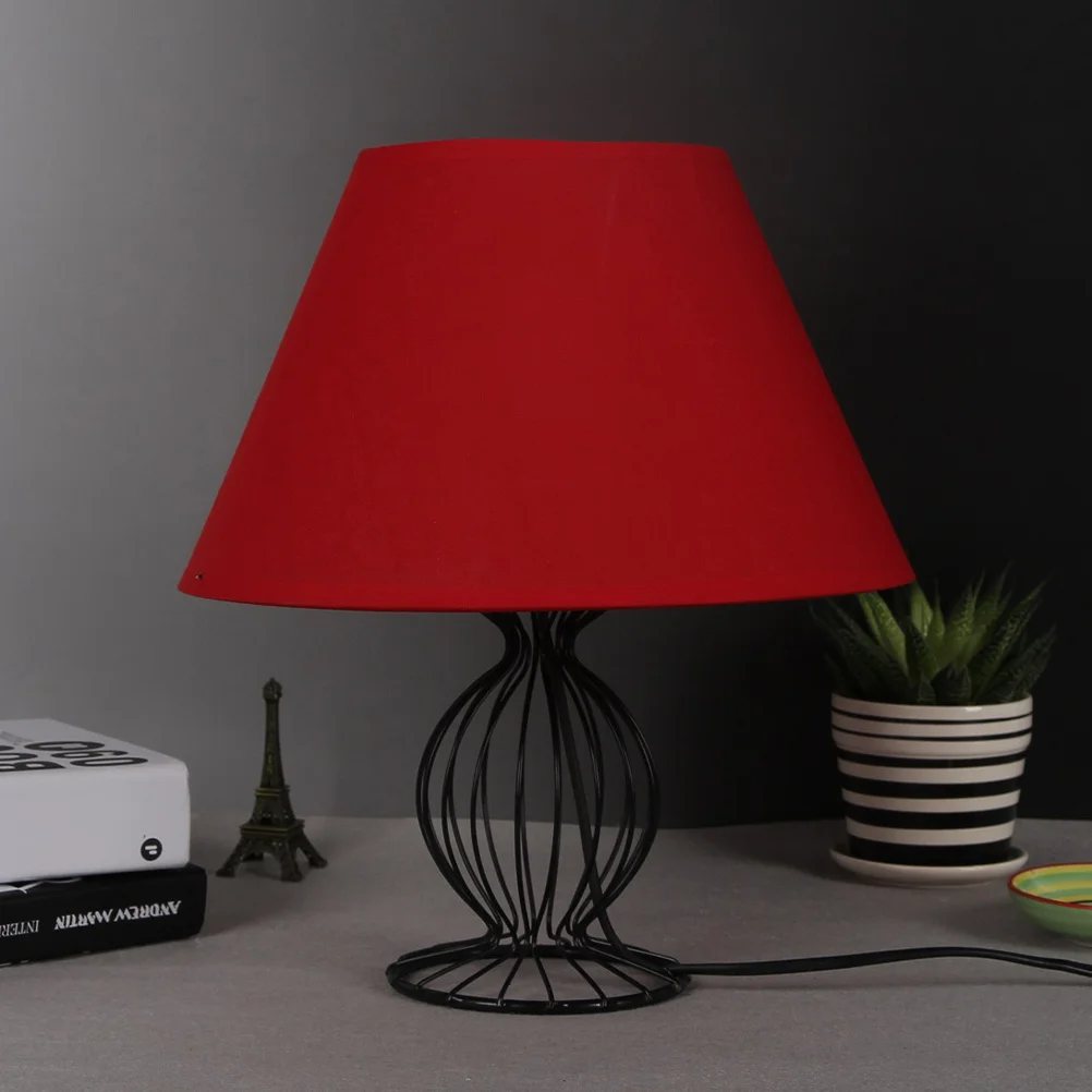 

Drum Style Cloth Lampshade for E27 Base Desk Lamp Wall Light Vintage Decorative Shade Small Lamp Cover Indoor Lighting Fixture