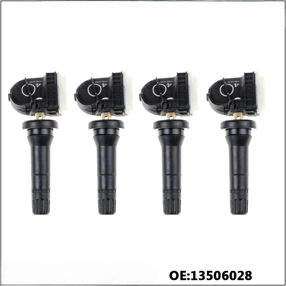 4PCS 13506028 Sensor de Monitoramento de Pressão de Pneus TPMS para Opel Adam Ampera Antara Astra J K Corsa D Insignia Meriva B Mokka Zafira C