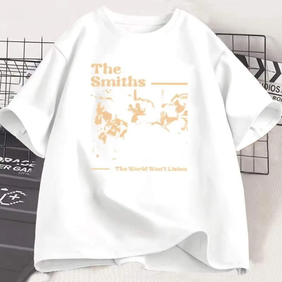 Vintage The Smiths T Shirts Hip Hop Retro 90s The Smiths Music Band T-Shirts Gift for Fan Clothes Streetwear Tops