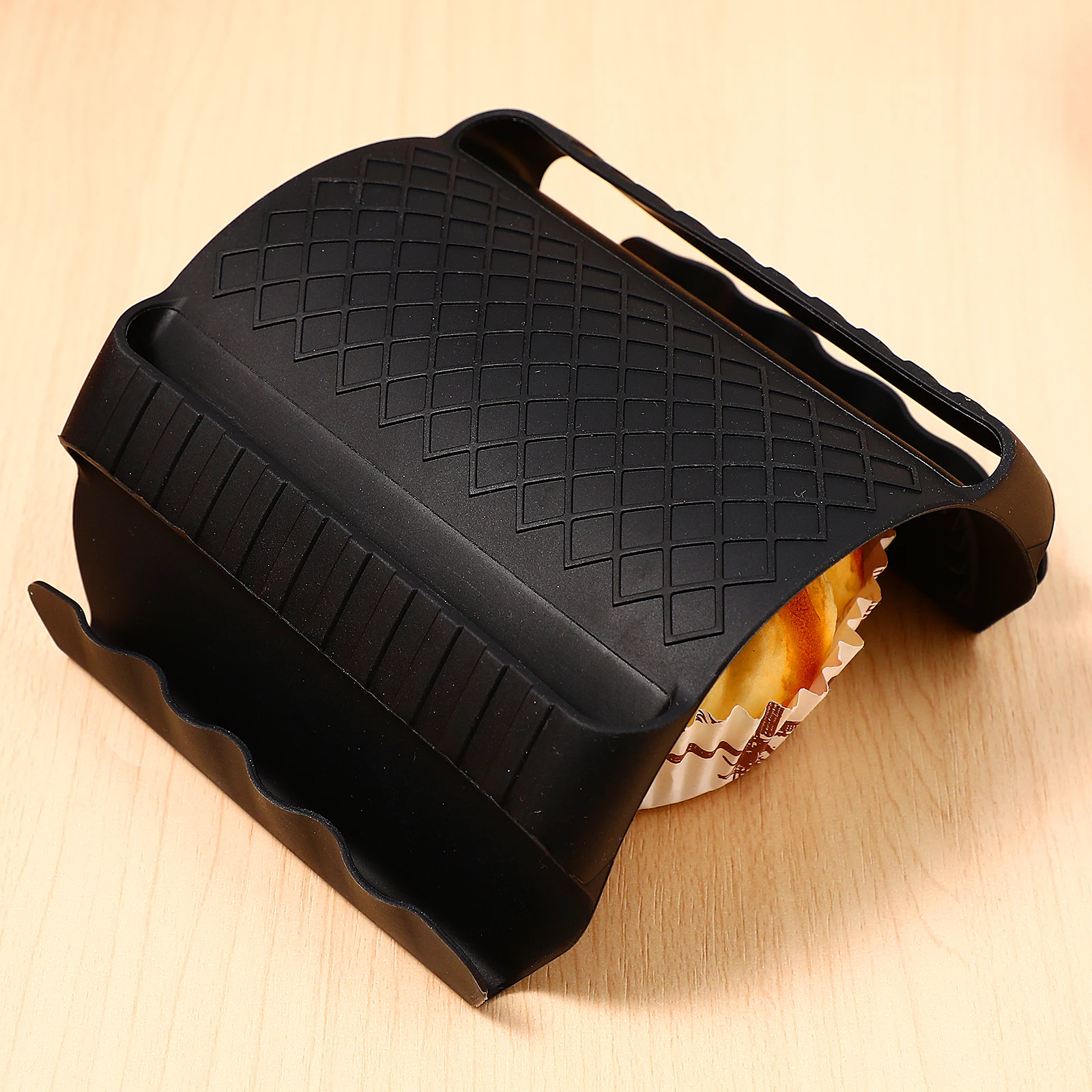 

2pcs Black Protector Chop Guards Kitchen Tools Food Protectors Silicone Finger Guards Easy Clean Long Use