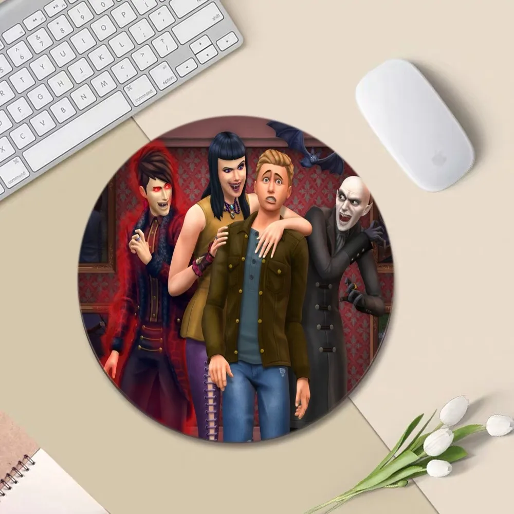 The Sims 4 Small Gaming Mousepad Animation Round Big Promotion Table Mat Student Mousepad Computer Keyboard Pad Games Pad for PC