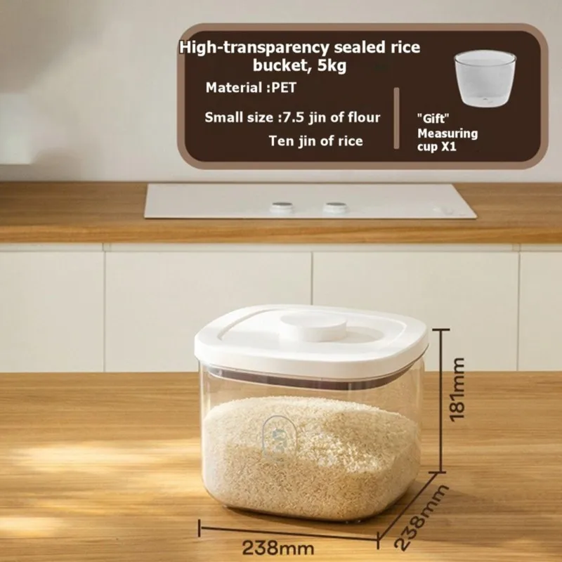 ABMR-Sealable Plastic Rice Storage Container-Moisture And Insect Resistant Rice Keeper