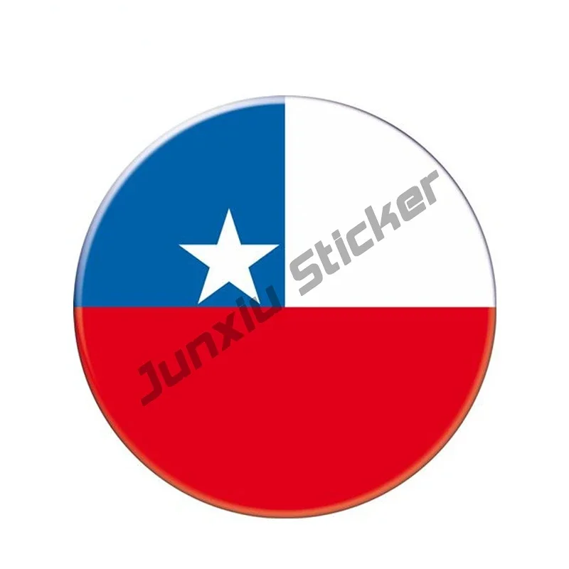 Personality Chile Flag Decal Chilean Coat of Arms Sticker Self Adhesive Vinyl Decal Chile Flag Map RCH Car Sticker Accessories