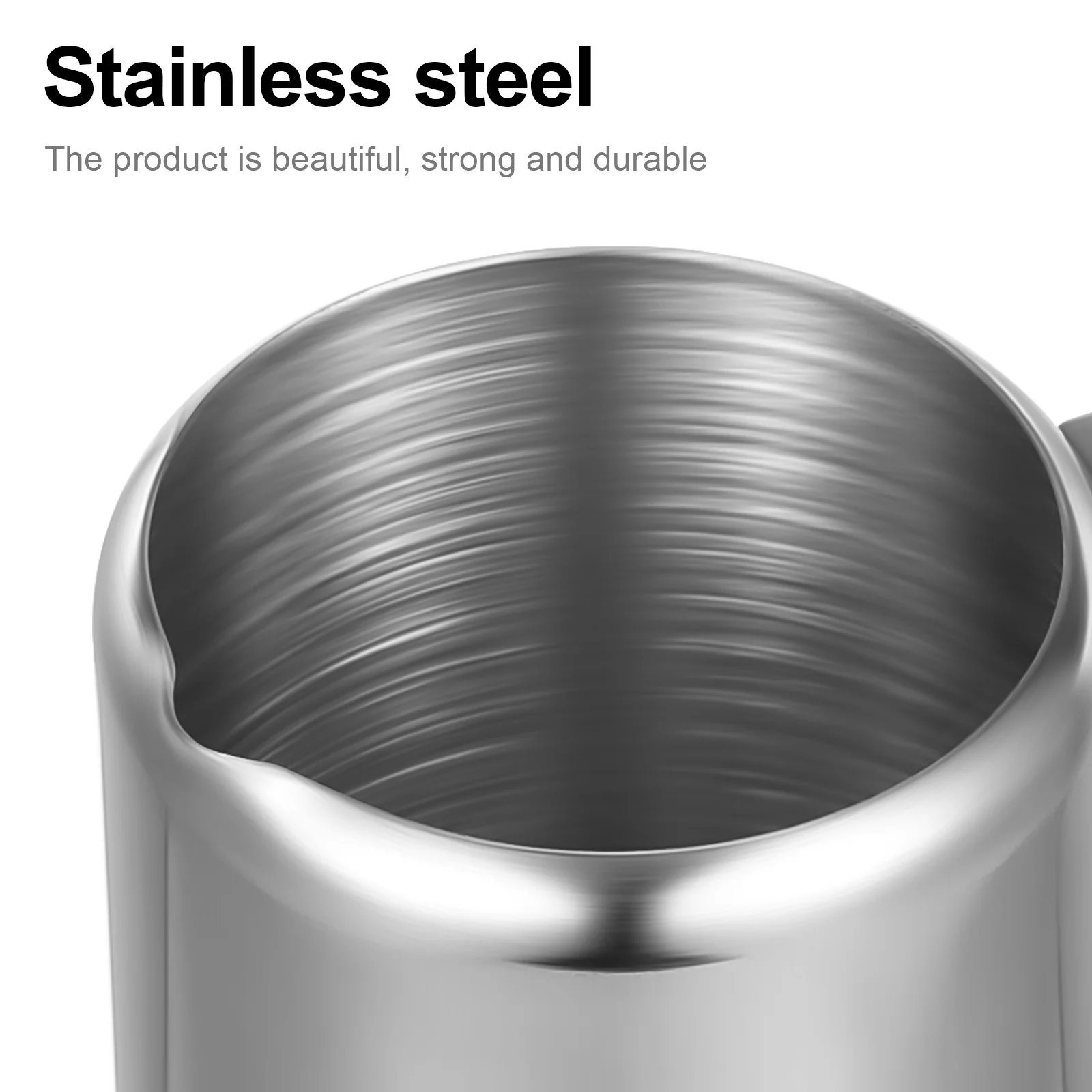 

2pcs Stainless Steel Milk Pitcher 60Ml Coffee Frothing Cup Latte Art Jug For Sauce Dipping Barbecue Picnic Home Dining Kitchen