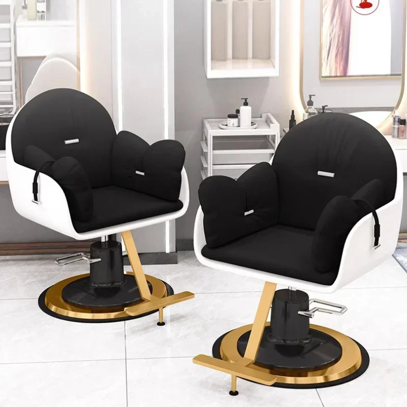 

Luxury Barber Chairs Esthetician Professional Shampoo Barbershop Swivel Chair Vintage Cosmetic Silla De Barberia Salon Furniture