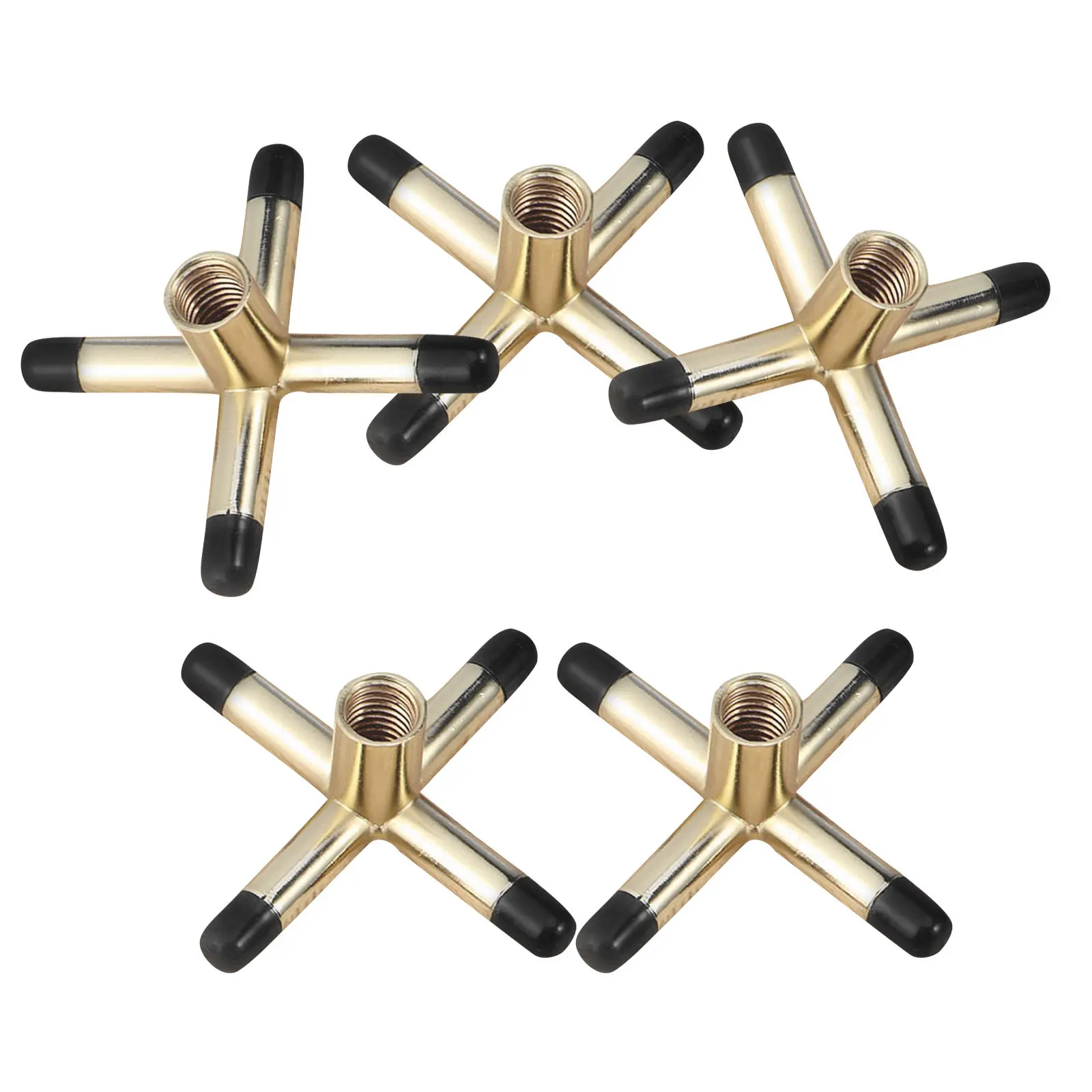 

4Pcs Billiard Bridge Head Cross Shaped Pool Cue Rest Anti-Slip Holder for Snooker Table Home Pool Bridge Head