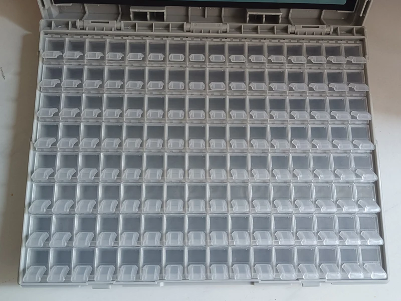 

Коробка резисторов SMT, Коробка для образцов конденсаторов, Коробка компонентов для поверхностного монтажа, Коробка для хранения деталей из 128 ячеек, Коробка для микросхем