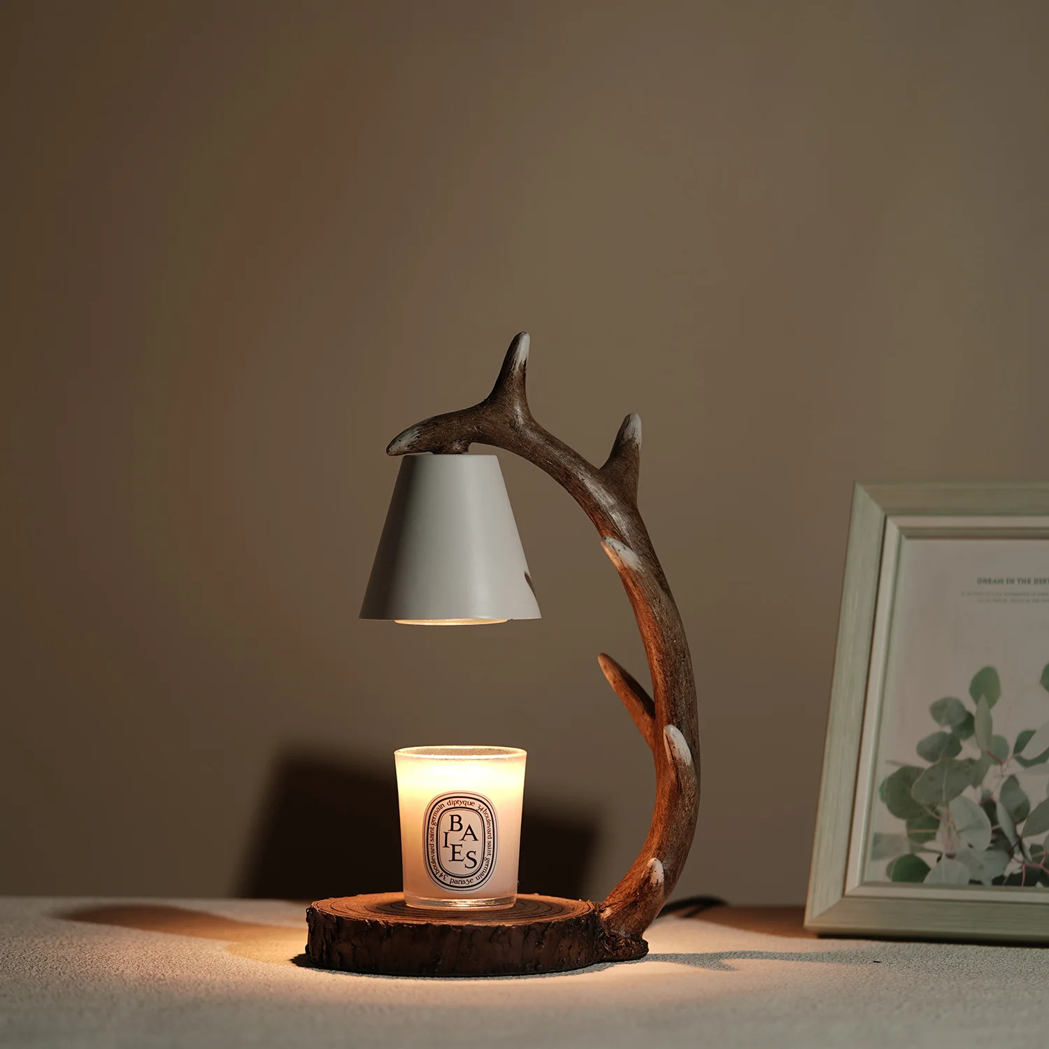 Antlers Aromatherapy Candle Molten Wax Lamp Molten Candle Lamp Wax Molten Wax Lamp Bedroom Desk Decoration Small Table