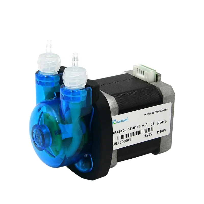 

Kamoer KPAS100 miniature chemical dosing pump stepper motor nema 17 14 peristaltic pump for microplate reader