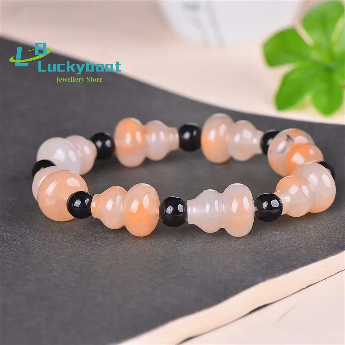 

Natural Gold Silk Jade Violet Gourd Bracelet Simple and Personalized Fashion Versatile Exquisite Men's and Women's Style