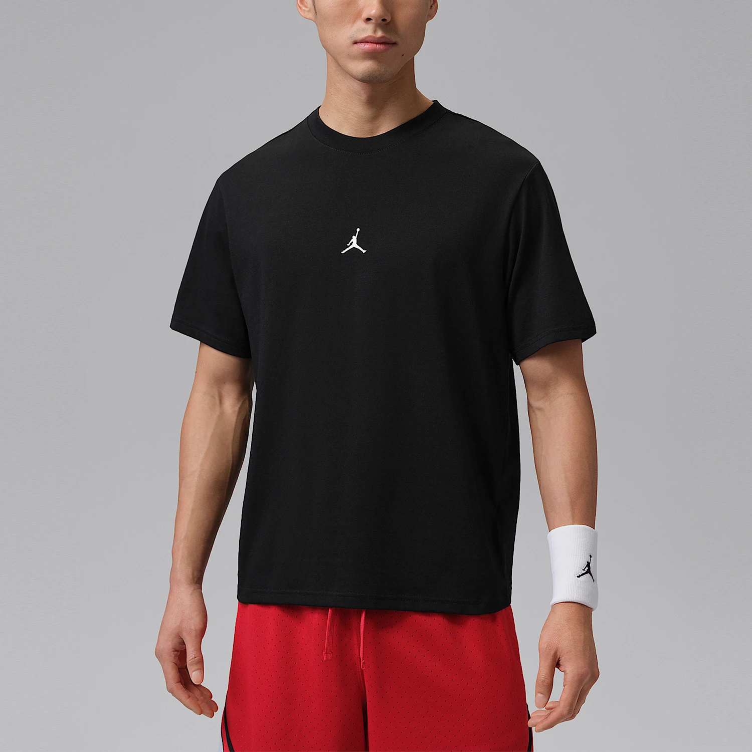 Nike genuine JORDAN men's skin friendly, breathable, light and casual short sleeved T-shirt IB6758-010