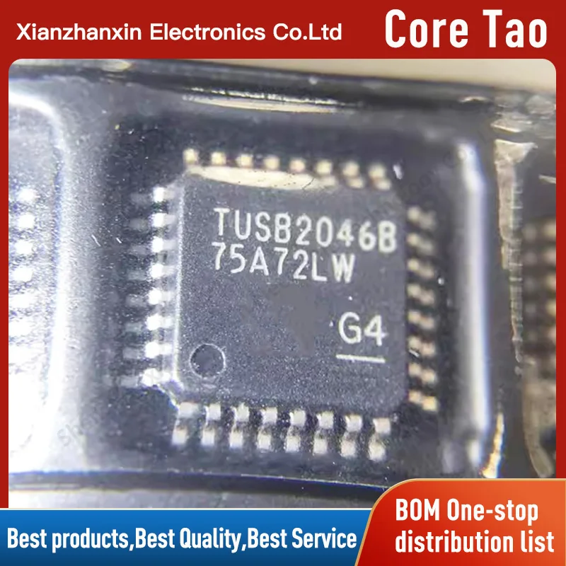 1~5pcs/lot TUSB2046B TUSB2046BVFR LQFP32 USB interface chip in stock