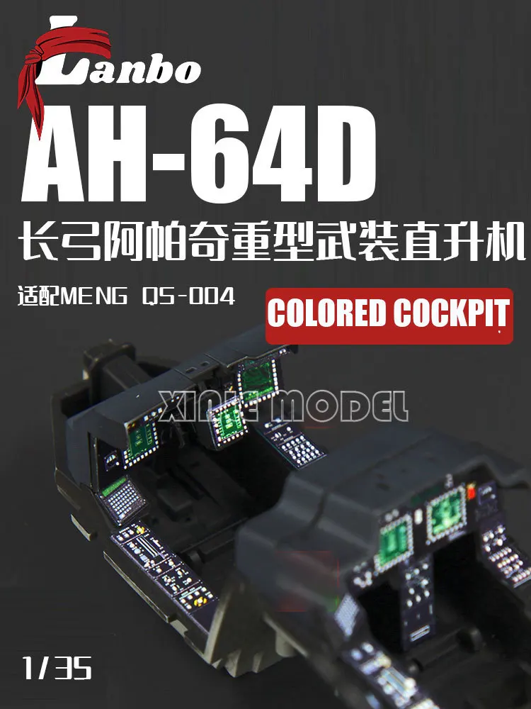 

Lanbo 3D Color Cockpit Instrument 35101 Длинный лук Boeing AH-64D со шкалой MENG QS-004 1/35