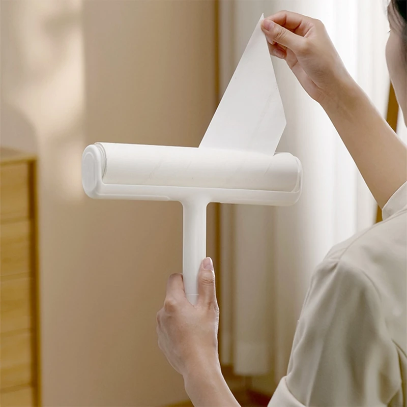 Bianco stile minimalista grande adesivo strappabile spazzola per la depilazione rimozione della lanugine per vestire