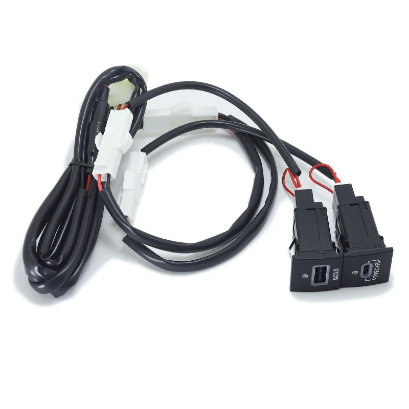 For VW Golf / GTI / R-Line MK5 MK6 Scirocco Touran Car USB Charger PD Quick Charge QC3.0 Auto Phone Charging Adapter B