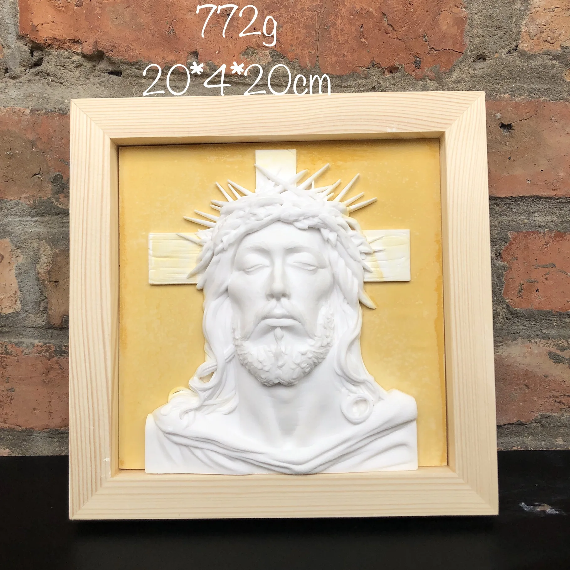 父イエス・キリスト、天使、十字架の石膏像。自宅のリビングルームやゲストルームの装飾アイテムです。