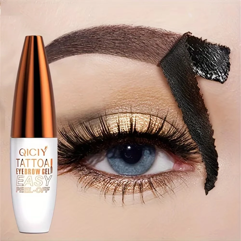 3 Color Semi Permanent Cream Peel-off Eyebrow Gel Quick-Drying Lasting Non-Fading Eyebrow Pencil Natural Brow Tattoo Tint Makeup