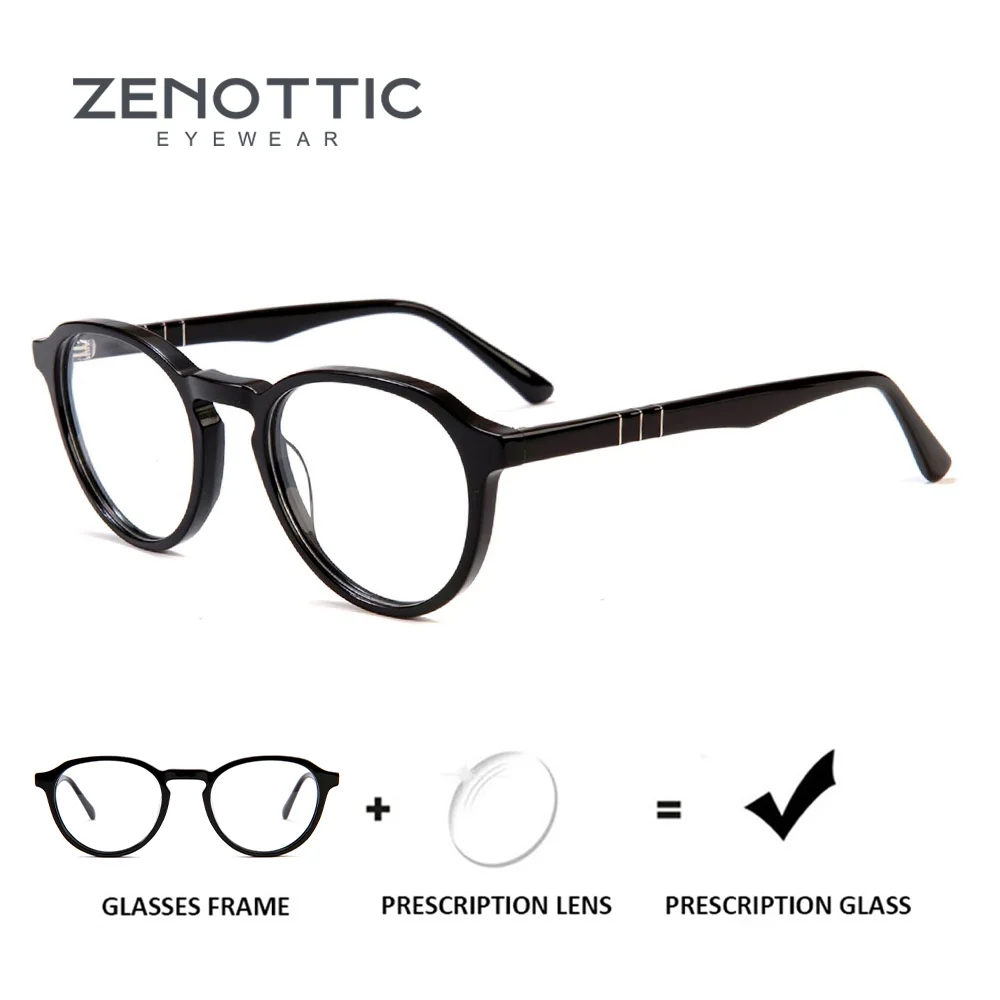 

ZENOTTIC популярные ацетатные квадратные очки по рецепту для унисекс, трендовые прогрессивные/фотохромные оптические очки с защитой от синего света