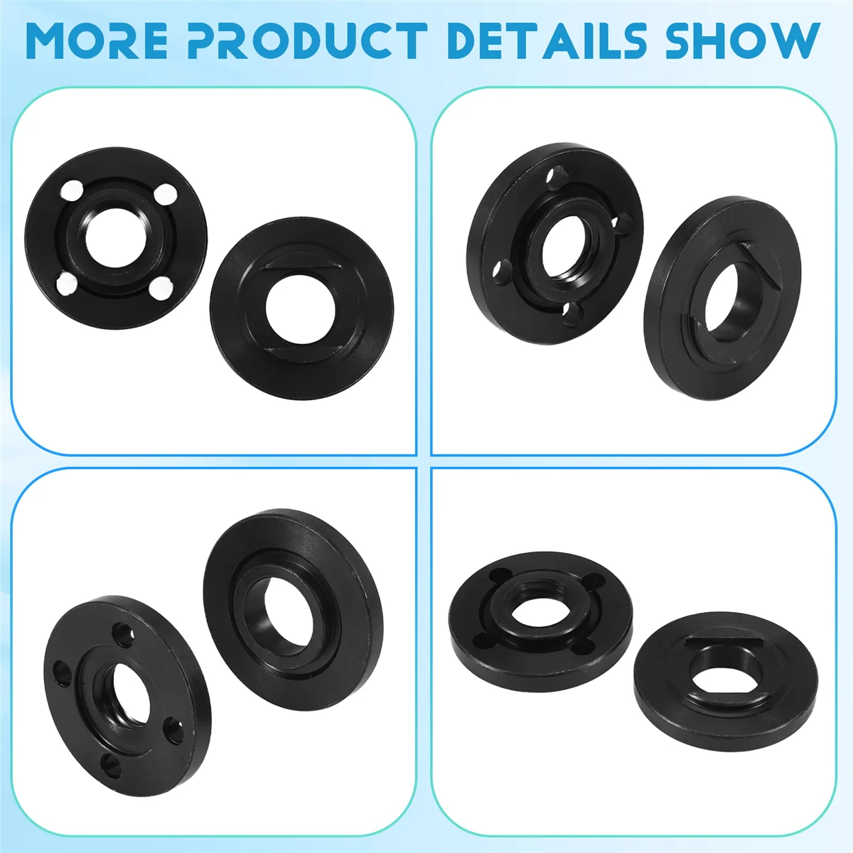 Smerigliatrice flangia chiave angolare chiave dado di bloccaggio in metallo per Dewalt Makita 193465-4 Bosch Black & Decker Ryobi 4.5 pollici 5 pollici 5/8-11