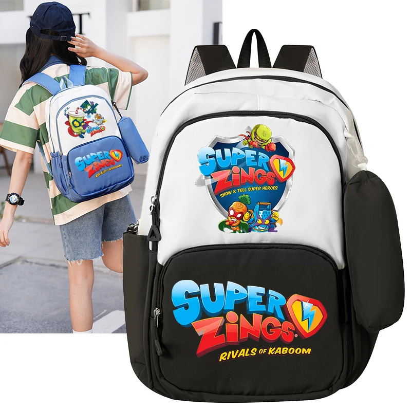 2 pçs superzings mochila caso de lápis para menino menina estudante adolescente sacos de livro feminino mochila de viagem presente escolar