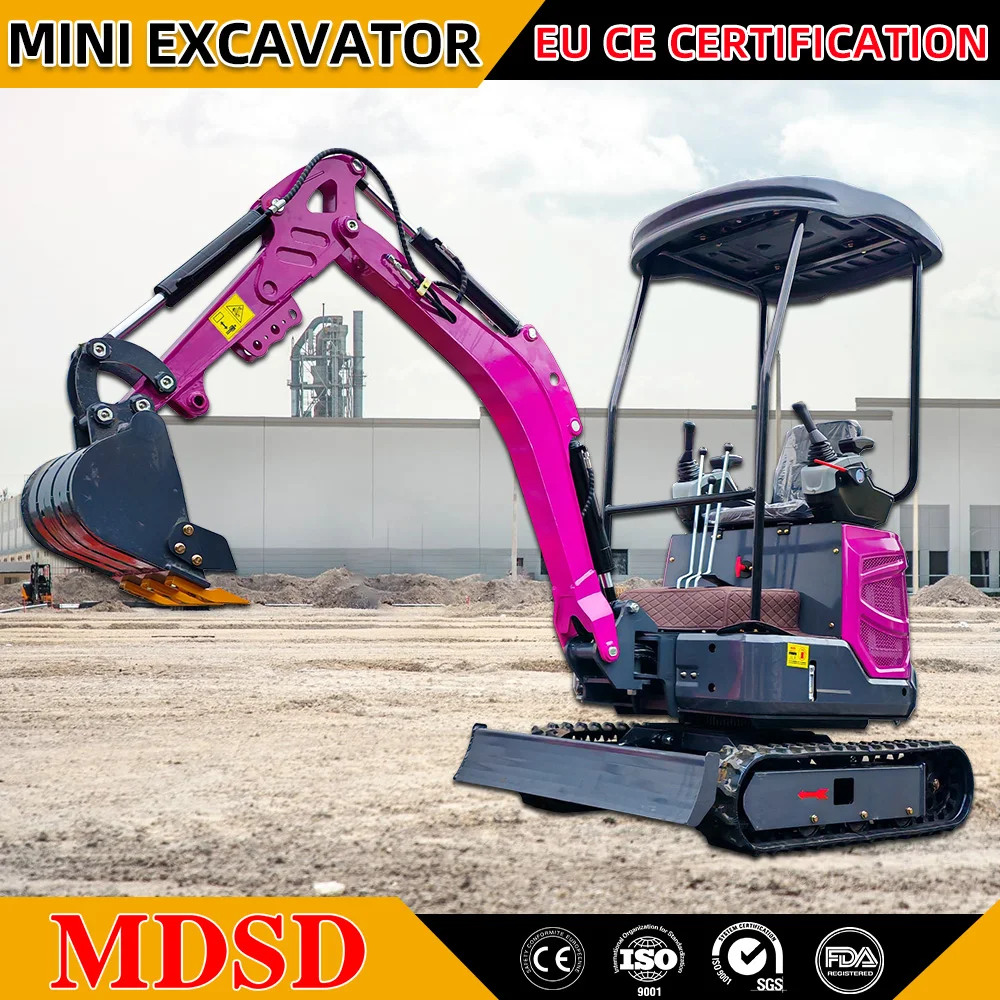 حفارة جديدة 2 طن حفار رخيص حفارة هيدروليكية صغيرة شحن مجاني حفار لـ Kubota حفارة صغيرة مخصصة حفار صغير