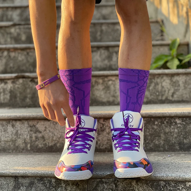 Basketball Socken Professionelle Outdoor Sport Lange Röhre Radfahren Männer Frauen Strümpfe Hohe Handtuch Anti Slip Basketball Socken Pack – Detail 10