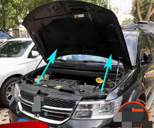 

2PC Hood Damper For 2009-2020 Dodge Journey JC for Fiat Freemont Front Bonnet Gas Struts Lift Support Shock Absorber Piston Rods