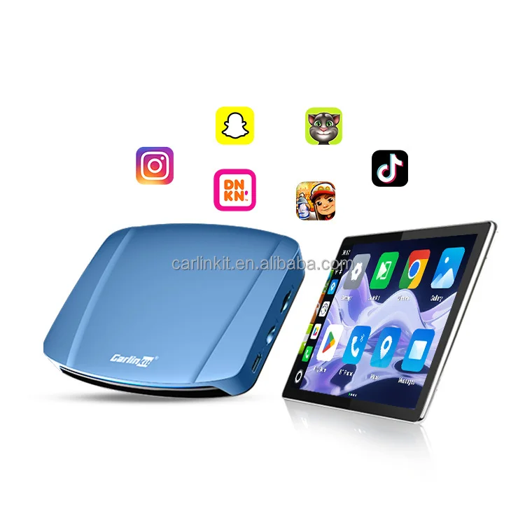 Nuevo Reproductor Multimedia para Auto con Sistema Android 15, 128 GB, 8 GB, 4K 2160p, Tbox Ultra, Car Play Inalámbrico, Android Auto para Apple, Netflix