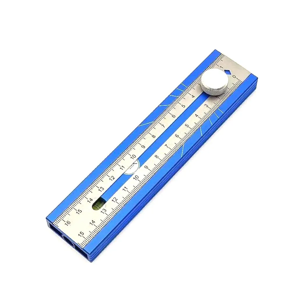 Adjustable Positioning Marking Protractor Tool Multi-Angle Marking Ruler Aluminum Alloy Measuring Ruler Scribing Protractor Tool