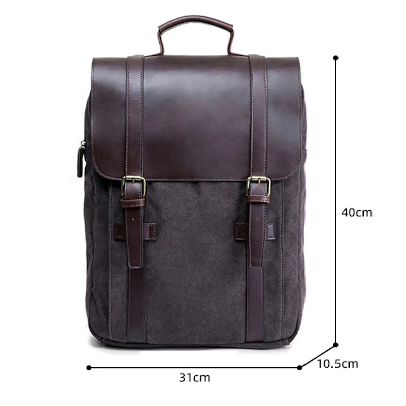 

Rucksack Retro Bag for Work Outdoor Travel Casual CanvasBackpack Wearable For Men Campus Teenager For Boyfriend Husband