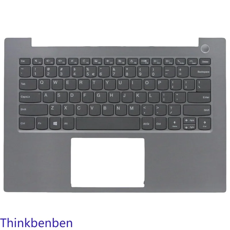 

Корпус верхней части клавиатуры (пальмрест) серого цвета (US English) для Lenovo ThinkBook 14 14IML 14IIL 5CB0W44412