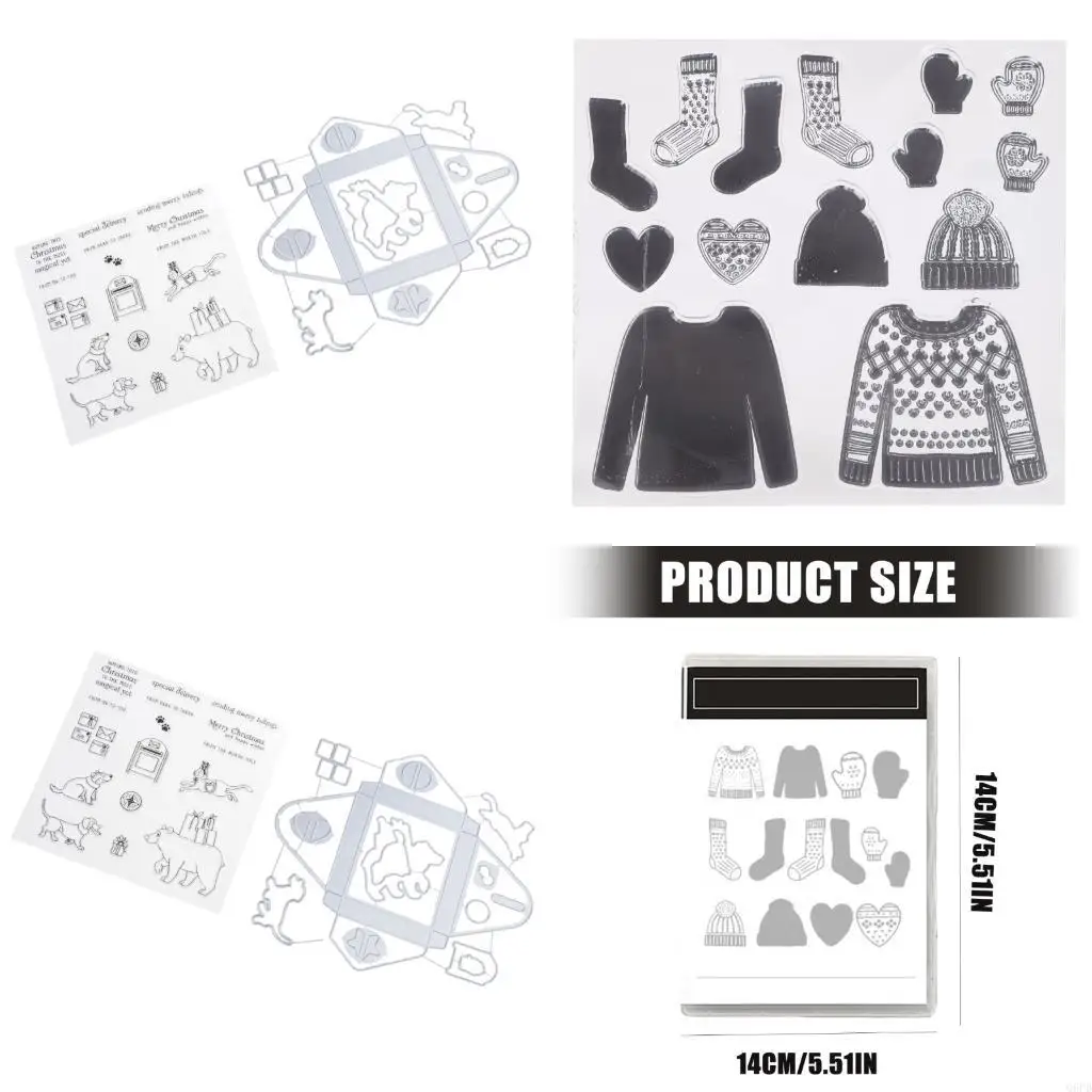 

Скрапбукинг незаменимый рождественский тематический штамп для резки металла и силиконовый штамп для рукоделия