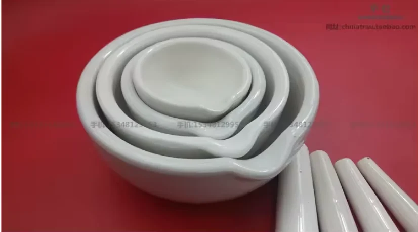 China ceramic material Grinding rod Children Infant Food Mill Bowl Medical home grinding bowl Not smooth surface 8 10 13 16cm