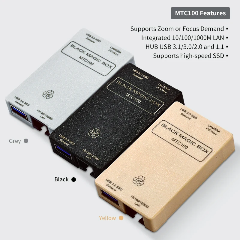 Black Magic Box MTC200 Integrated 10/100/1000M LAN HUB USB 3.1/3.0/2.0 and 1.1 Supports High-Speed SSD Zoom Focus